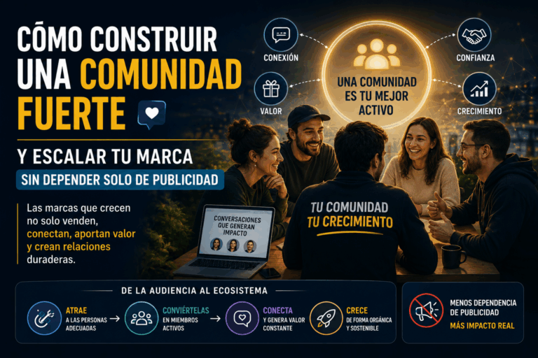 Cómo construir una comunidad fuerte y crecer sin depender de publicidad