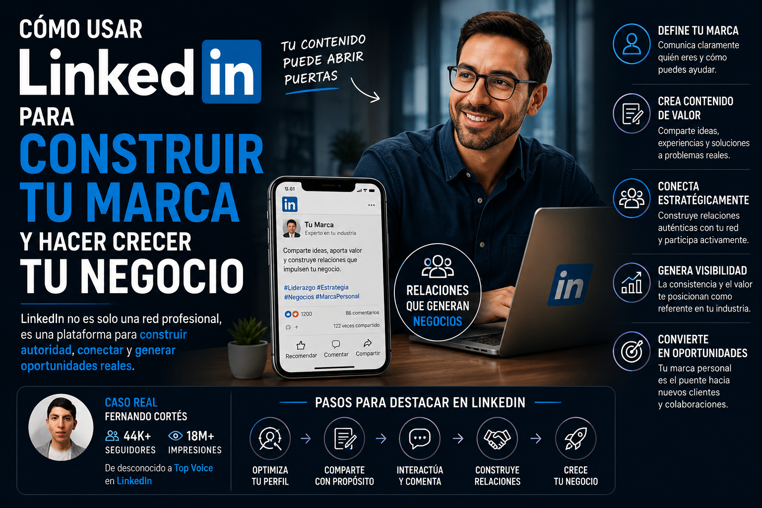 Cómo usar LinkedIn para construir tu marca personal y atraer oportunidades