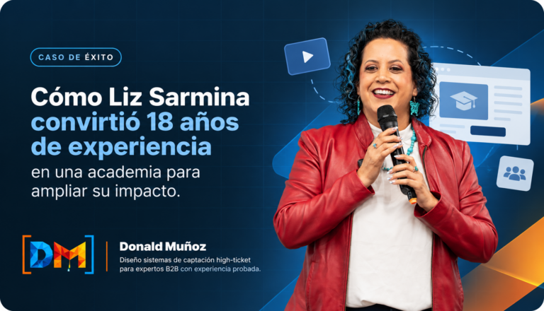 Cómo Liz Sarmina convirtió 18 años de experiencia en una academia para ampliar su impacto