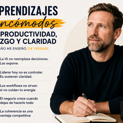 5 aprendizajes sobre productividad, liderazgo y claridad que cambiaron mi forma de trabajar